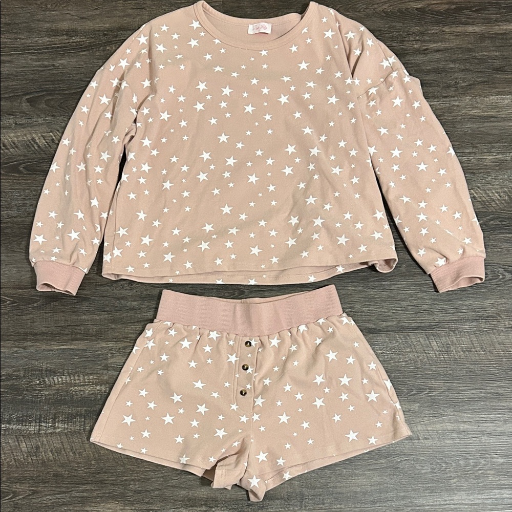 Pink Lily Starry Blush Loungewear